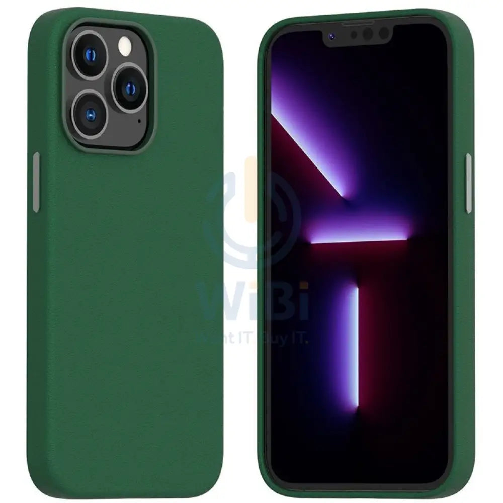Araree Pellis PU Leather Case For iPhone 13 Pro Max -Green Accessories > Mobiles & Tablets