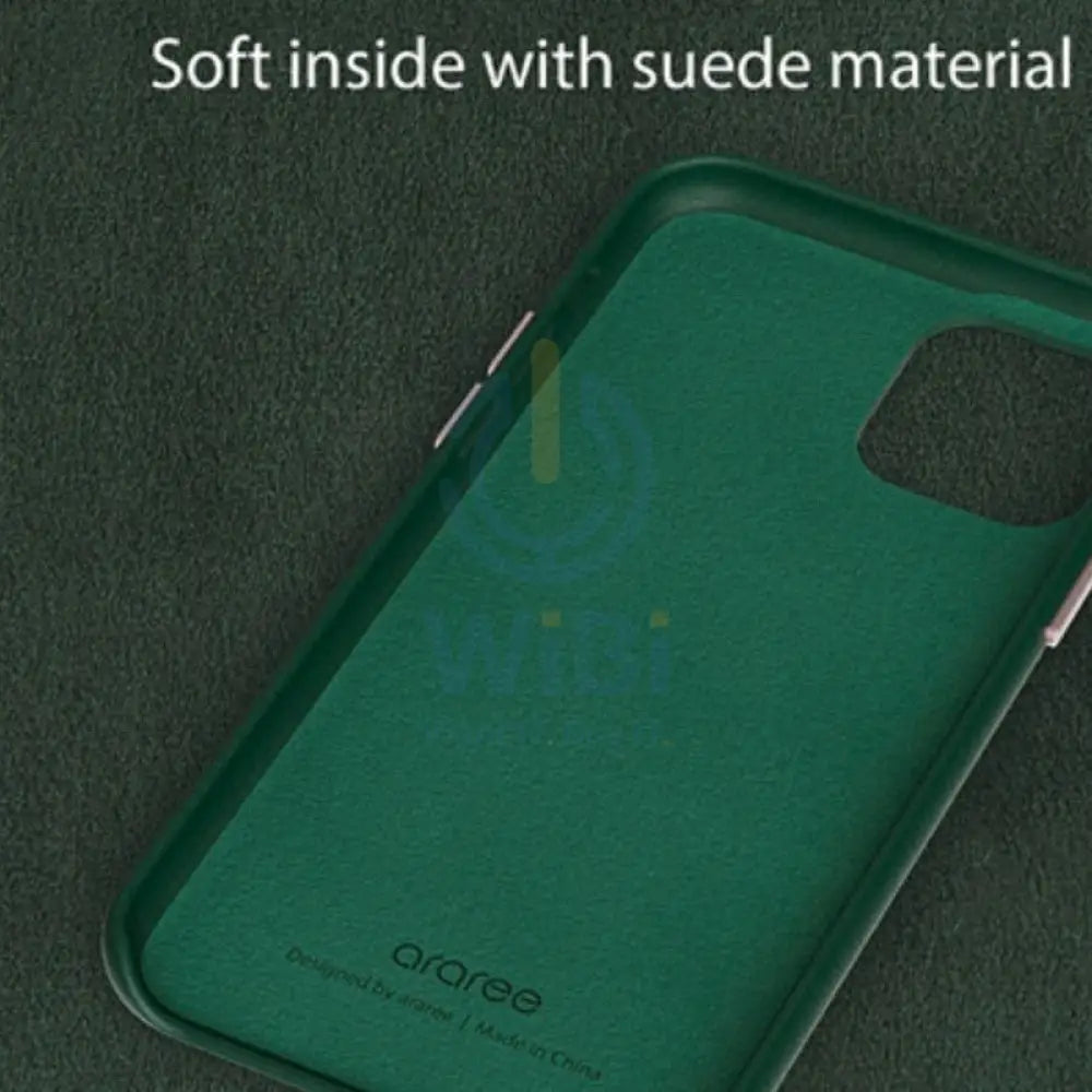 Araree Pellis PU Leather Case For iPhone 13 Pro Max -Green Accessories > Mobiles & Tablets