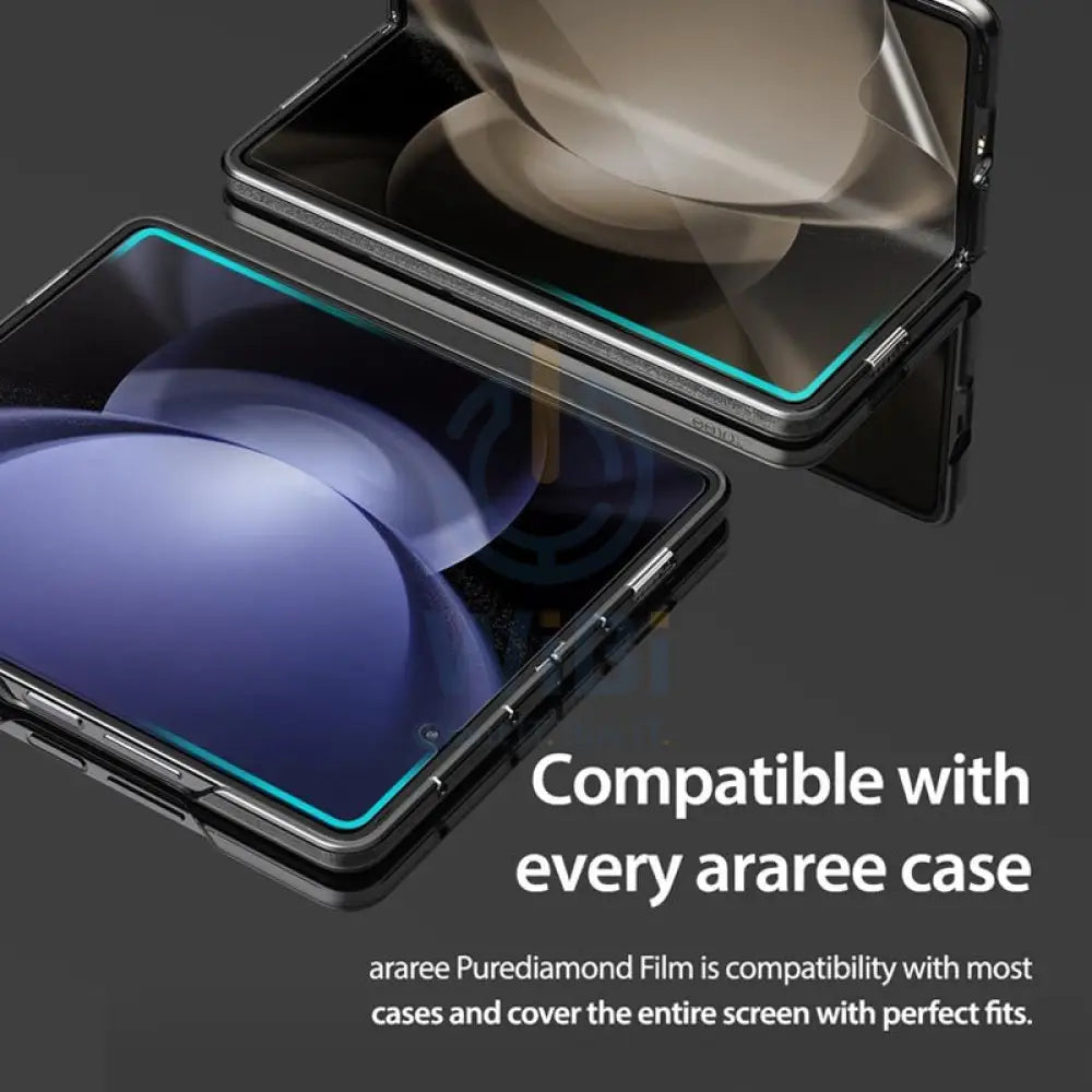 Araree Pure Diamond Inner Screen Protective Film - Samsung Galaxy Z Fold 5 / Clear Accessories > Mobiles & Tablets >