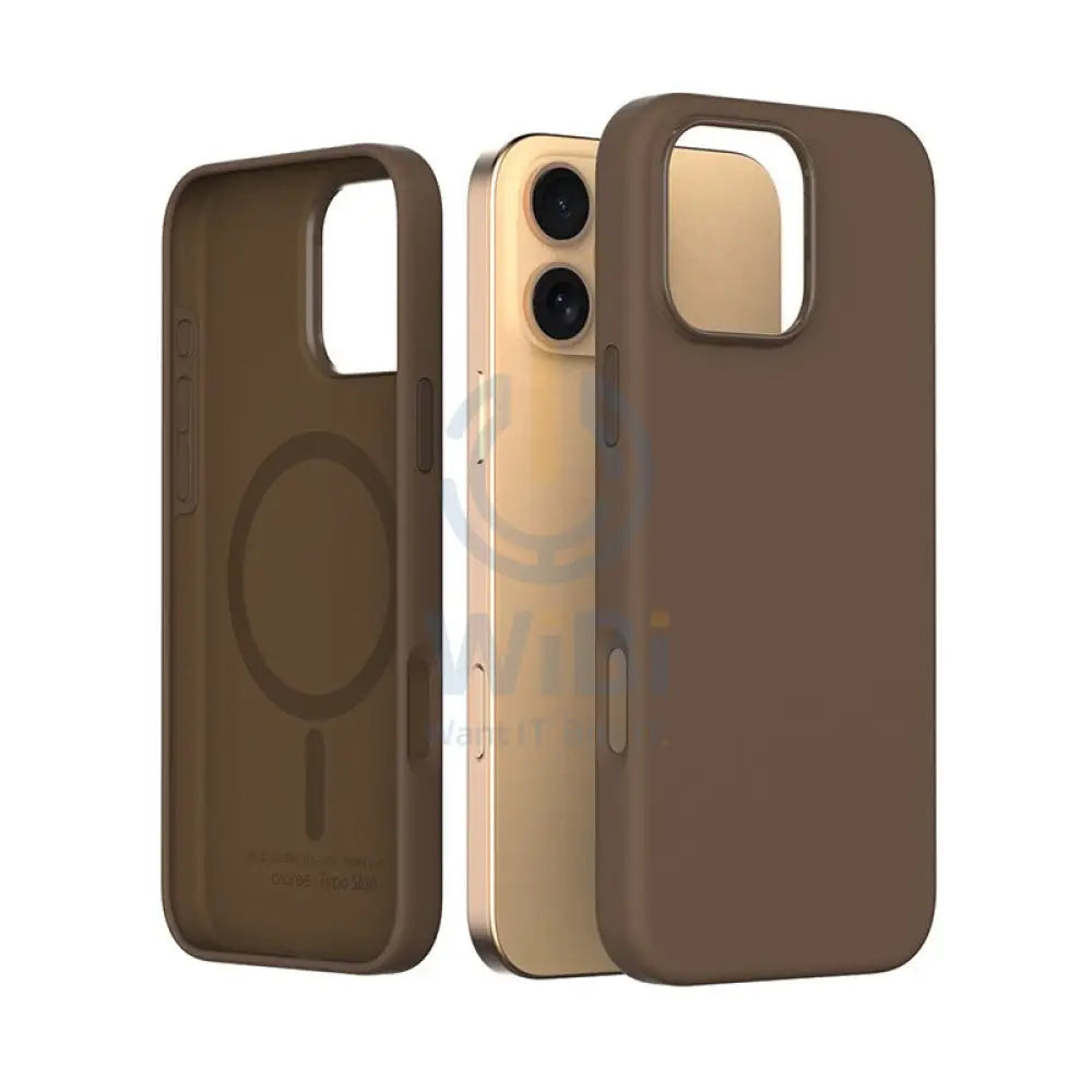 Arareee Typo Skin Silicon Case For iPhone 16 Pro - Rose Golden Accessories > Mobiles & Tablets > Mobiles > Covers &