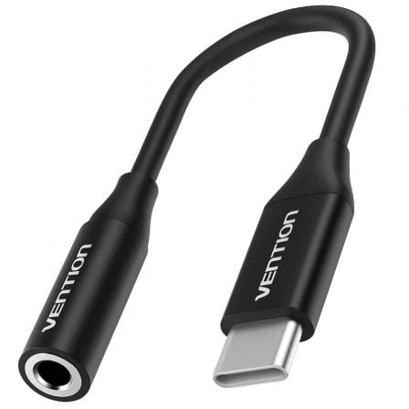 Vention USB-C Male to 3.5MM Earphone Jack with DAC Adapter 0.1M - Black