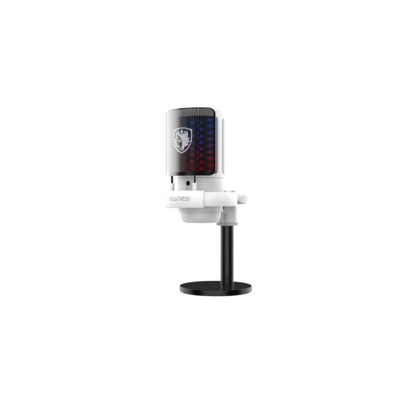 SADES ME6S Tyto Gaming Microphone - White