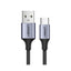 UGREEN USB-A 2.0 to USB-C Cable Nickel Plating Aluminum Braid - 1.5M / 18W / Black