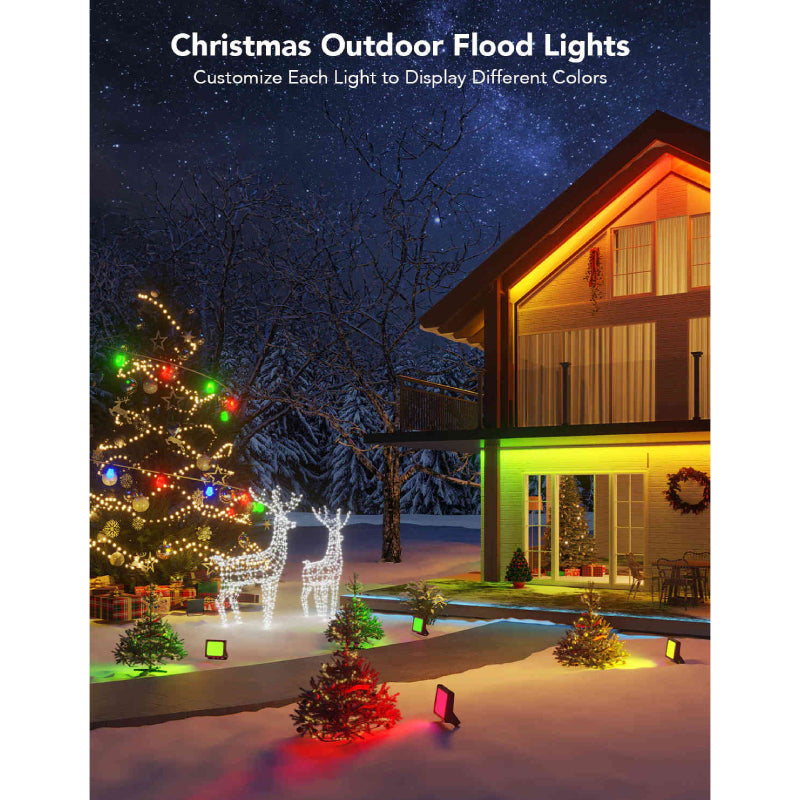 Govee RGBICWW LED Smart Flood Lights 4Pack - H7060