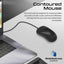 PROMATE Quiet Keys Wired Keyboard and 1200 DPI Mouse - Black