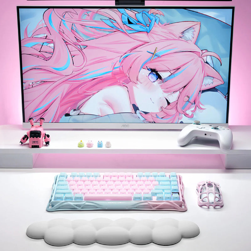 GravaStar Mercury K1 LITE 75% Wireless Mechanical Gaming Keyboard - Lumen Rose