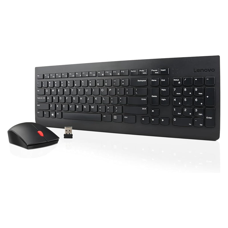 Lenovo 510 Wireless Combo Keyboard Mouse - 2.4 GHz / Nano USB / 1200 DPI / Arabic/English / 1YW