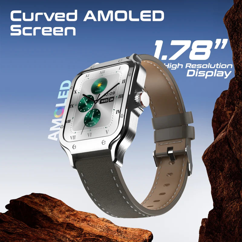PROMATE ActiveLife Curved AMOLED Screen Smartwatch with BT Calling
