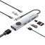 PROMATE ComandHub-Lite 9-in-1 Multi-Function USB-C Hub - Grey