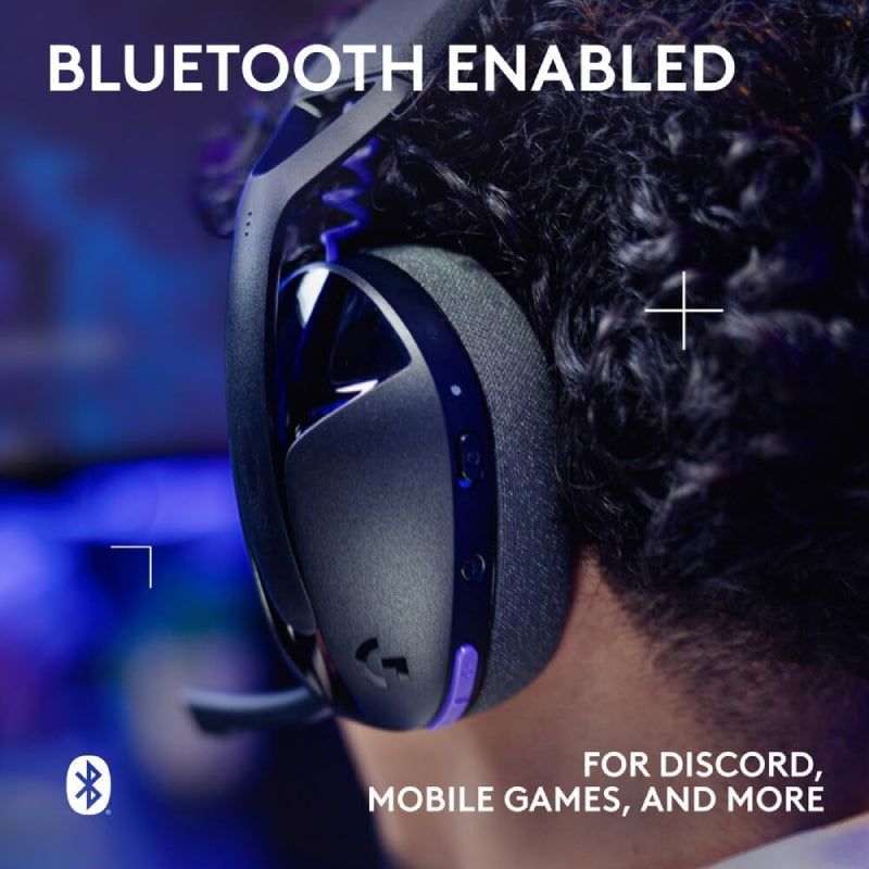 Logitech G321 LIGHTSPEED Wireless Gaming Headset - Bluetooth 5.2 / USB-C to USB-A / Black
