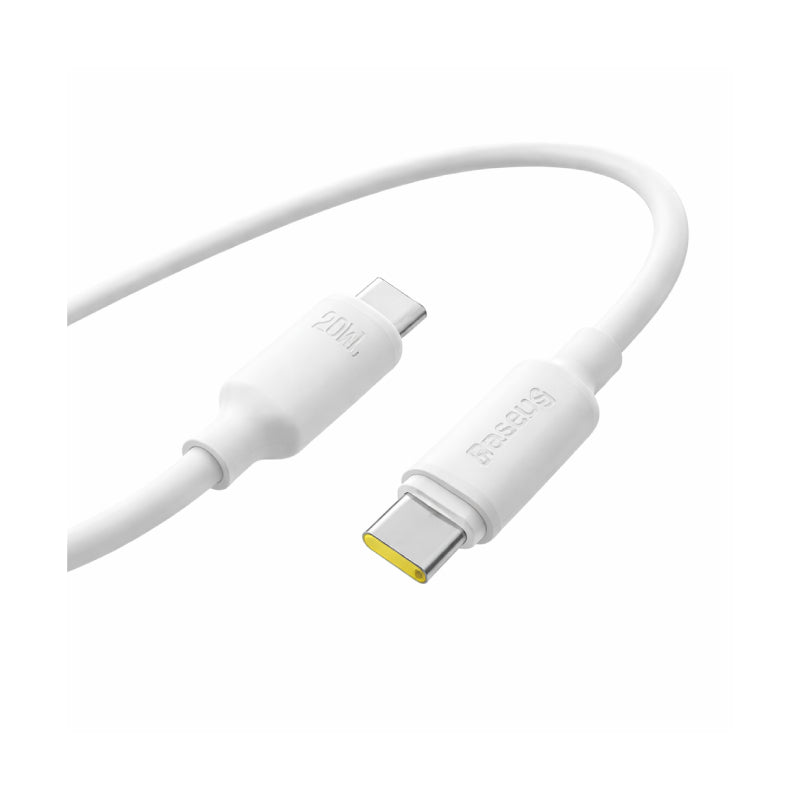 Baseus Foamed Silicone Fast Charging Cable - 2 Meters / 100W / White