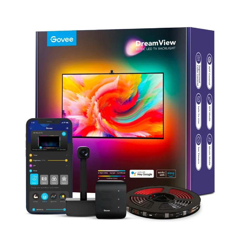 Govee Immersion tv strip backlights 3.6m with cam (Wi-fi + Bluetooth) - H6199