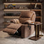 Black Bull Premium Sofa Swivel Rocker Recliner Size - Fabric Brown