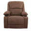 Black Bull Premium Sofa Swivel Rocker Recliner Size - Fabric Brown