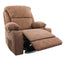Black Bull Premium Sofa Swivel Rocker Recliner Size - Fabric Brown