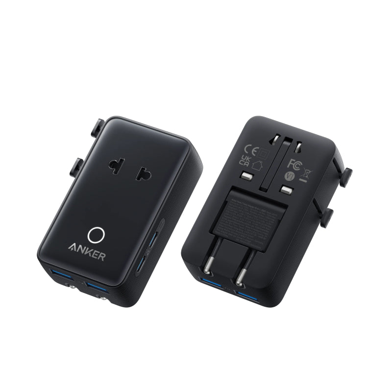 Anker 5-in-1 Nano Travel Adapter - 20W / USB-A / USB-C / Black