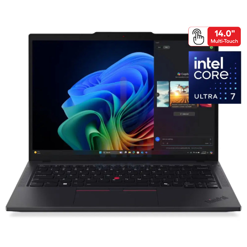Lenovo ThinkPad T14 Gen 6 - 14.0" WUXGA Multi-Touch / Ultra 7 265U / 16GB / 1TB (NVMe M.2 SSD) / Win 11 Pro / Arabic/English / 3YW / Black - Laptop