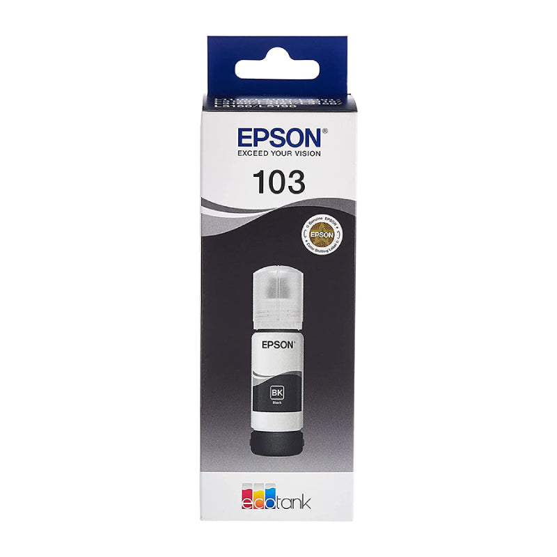 Epson 103 EcoTank Black Ink Bottle - 4500 Pages / Black Color / Ink Bottle