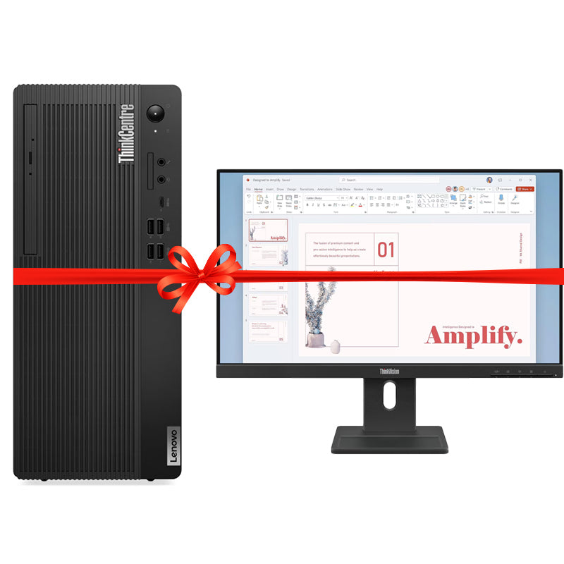 Lenovo ThinkCentre M70t Gen 5 - i5-14500 / 16GB / 512GB (NVMe M.2 SSD) / Win 11 Pro / + Lenovo ThinkVision E24-40 - 23.8" FHD IPS - Bundle Offer