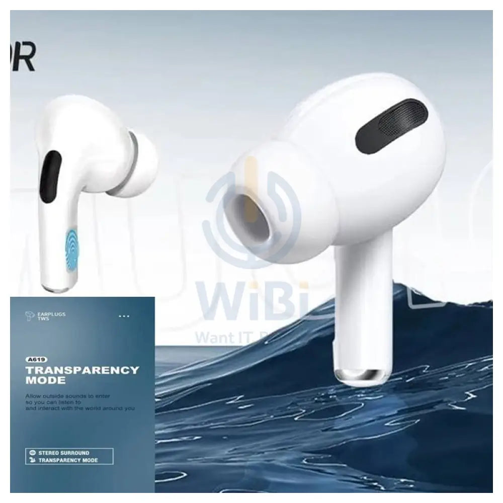 Aspor A619 Airpod Pro - Bluetooth / 10 Meters / White Accessories > Audio > Headphones > Offer Zone