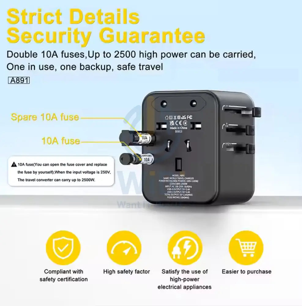 Aspor A891 12W PD Fast Charger - 12W / Black Accessories > Power Adapters > Offer Zone