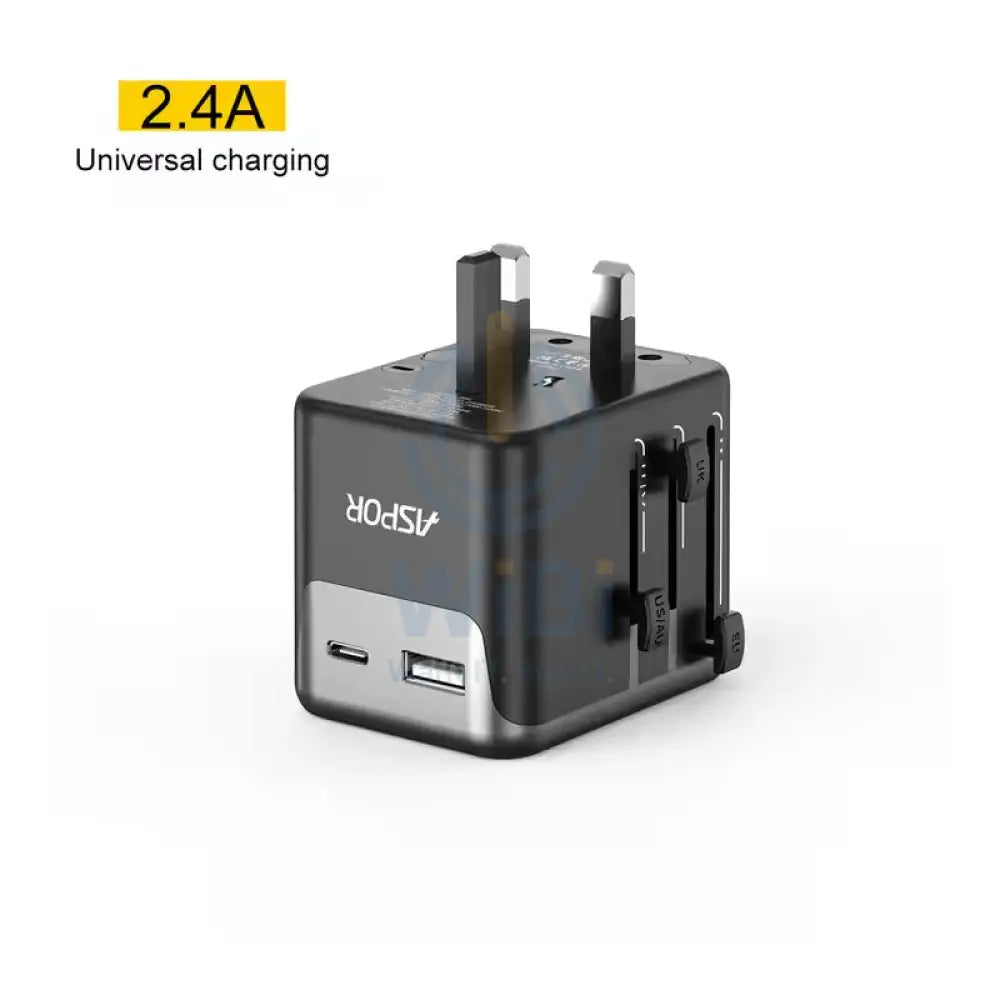 Aspor A891 12W PD Fast Charger - 12W / Black Accessories > Power Adapters > Offer Zone
