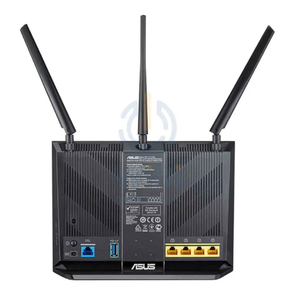ASUS (DSL-AC68U) AC1900 Dual Band ADSL/VDSL Modem Router - 5GHz (1300 Mbps) / USB 3.0 / Gigabit LAN Networking Products