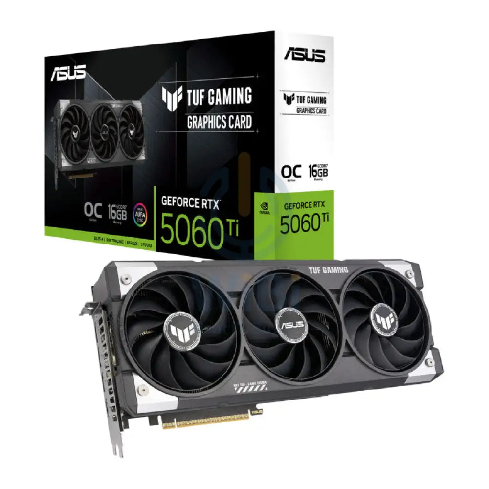 ASUS GeForce RTX 5060 Ti TUF GAMING Graphics Card - 16GB / GDDR7 / 128-Bit / DisplayPort 2.1 / HDMI 2.1 Accessories >