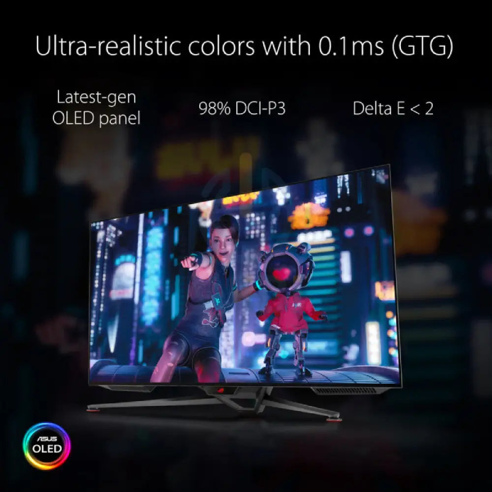 ASUS ROG Swift OLED PG42UQ - 41.5’’ 4K OLED / 0.1ms / 138Hz / USB 3.2 Gen 2 Type-A/HDMI 2.0/2.1/DisplayPort 1.4