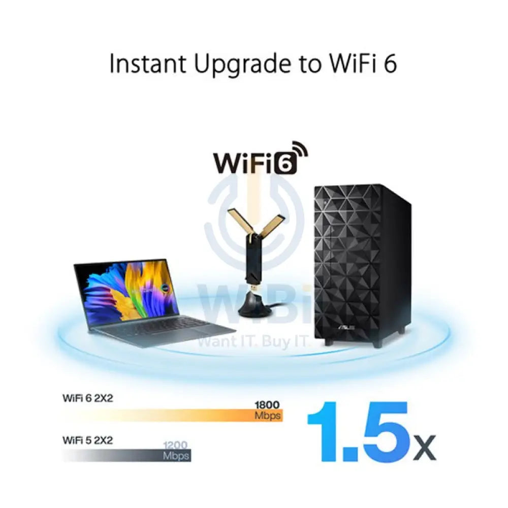 ASUS USB-AX56 AX1800 Wireless Dual-Band USB Wi-Fi Adapter - USB-A / WPA3 Networking Products > Network Card