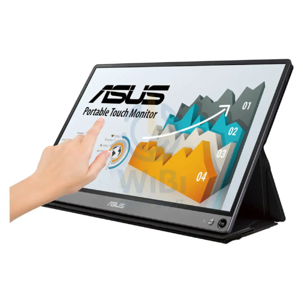 ASUS ZenScreen Touch MB16AMT USB portable monitor - 16’’ FHD Multi-Touch / 5ms / 60Hz / USB-C/ Micro HDMI - Portable