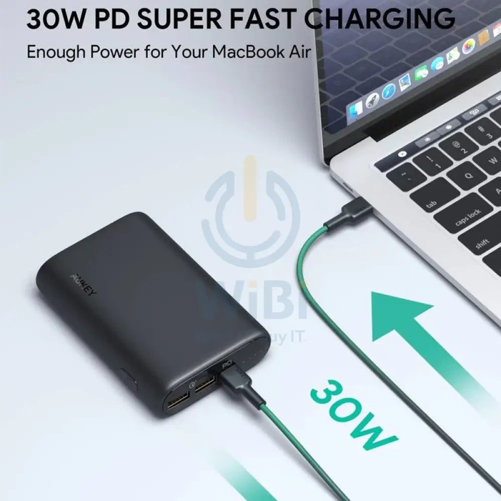 AUKEY 15,000mAh 30W PD Power Bank - Black Accessories > Power Bank