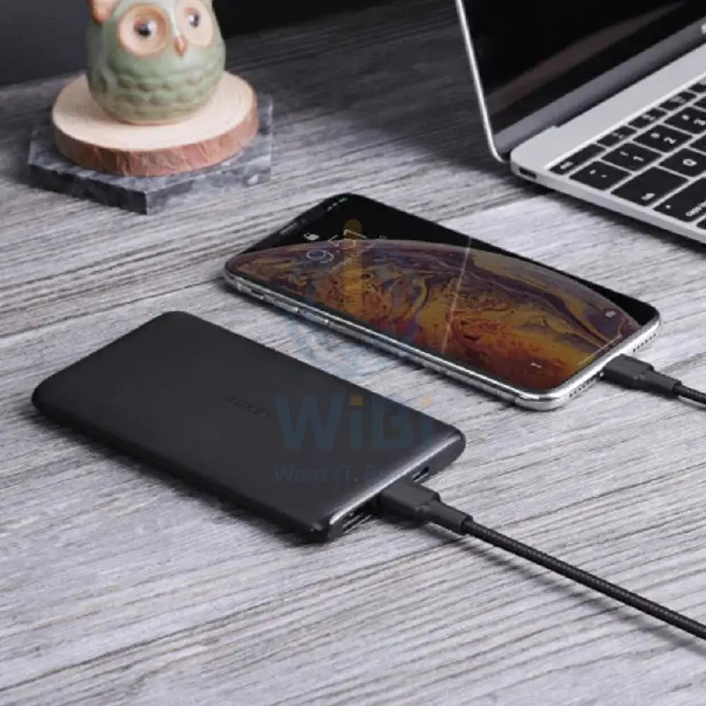 Aukey 20W Compact PD Charger + USB-C - Lightning Cable + 10,000mAh Power Bank / Black - Bundle Offer Accessories >