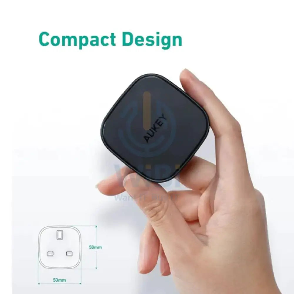 Aukey 20W Compact PD Charger + USB-C - Lightning Cable + 10,000mAh Power Bank / Black - Bundle Offer Accessories >