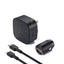 Aukey 20W Compact PD Charger + USB-C - Lightning Cable + 30W Car Charger / Black - Bundle Offer Accessories > Cables &