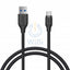 Aukey Braided Nylon Cable - 1.2m / USB 3.1 Gen 1 to USB-C / Black Accessories > Cables & Converters > Cables