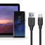Aukey Braided Nylon Cable - 1.2m / USB 3.1 Gen 1 to USB-C / Black Accessories > Cables & Converters > Cables