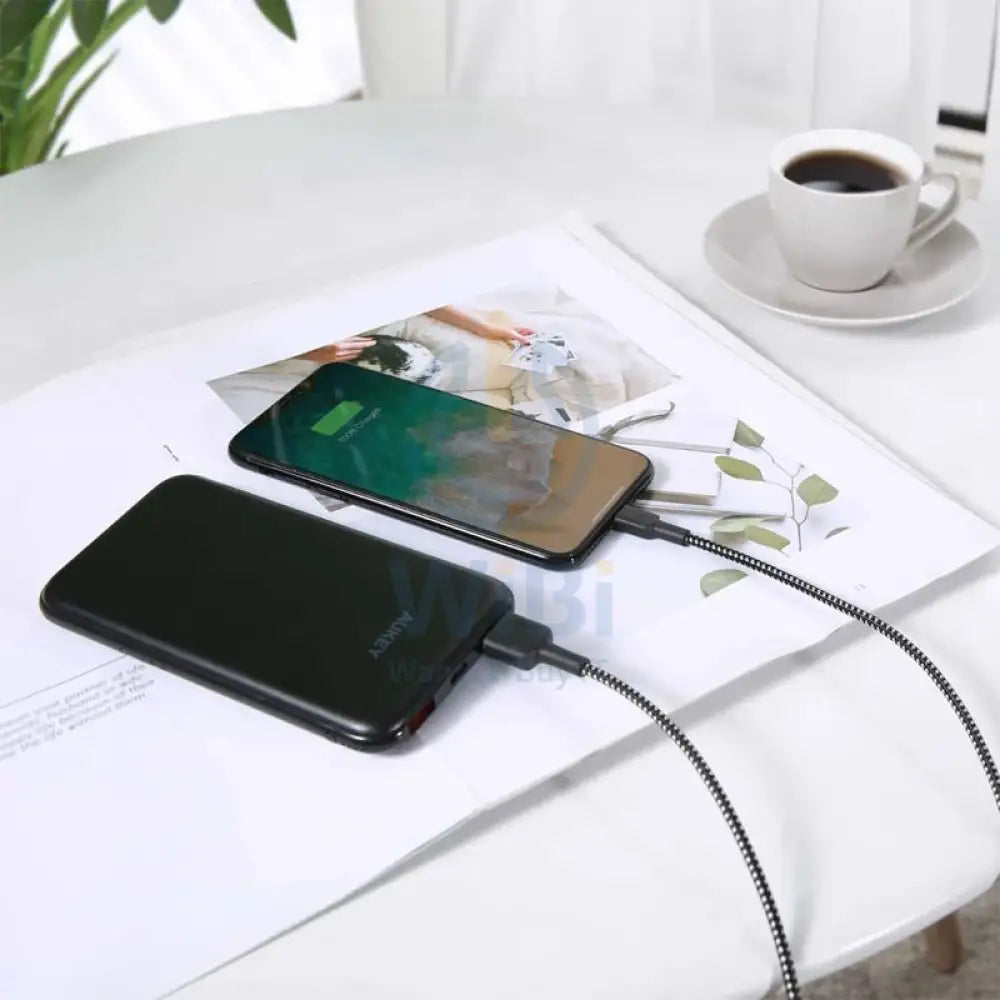AUKEY Braided Nylon MFI Lightning Cable - 1.2m / Black Accessories > Cables & Converters > Cables > Offer Zone