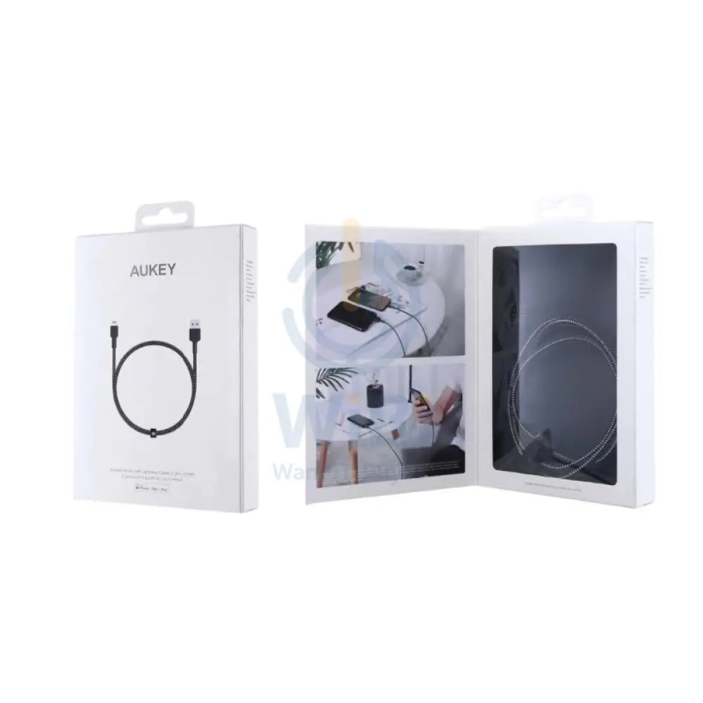 AUKEY Braided Nylon MFI Lightning Cable - 1.2m / Black Accessories > Cables & Converters > Cables > Offer Zone