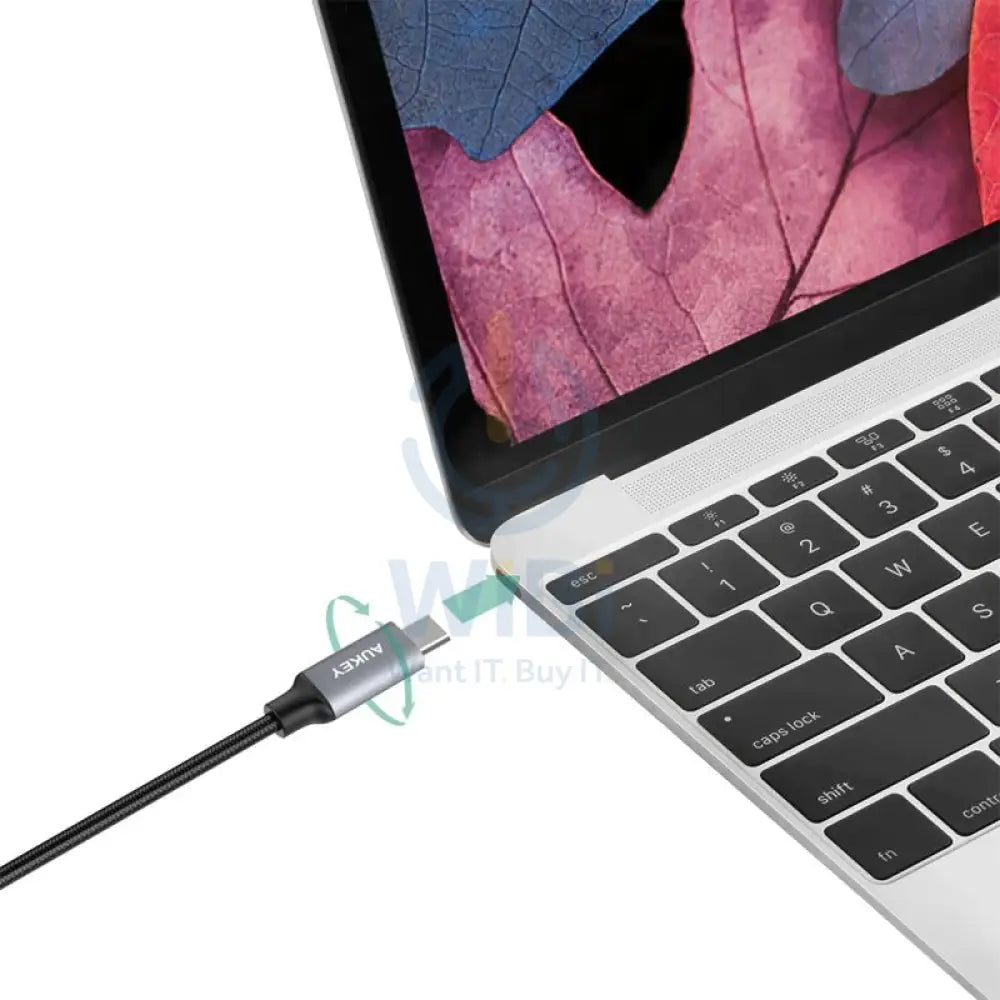 Aukey Braided Nylon USB 3.0 to USB-C Cable (1m / 3.3ft) - Black Accessories > Mobiles & Tablets > Tablets