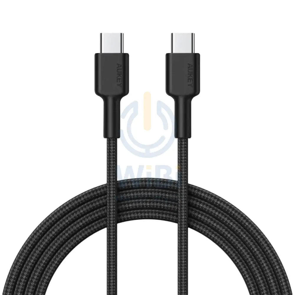 Aukey Braided Nylon USB-C to USB-C Cable(0.9m) - Black Accessories > Cables & Converters > Cables