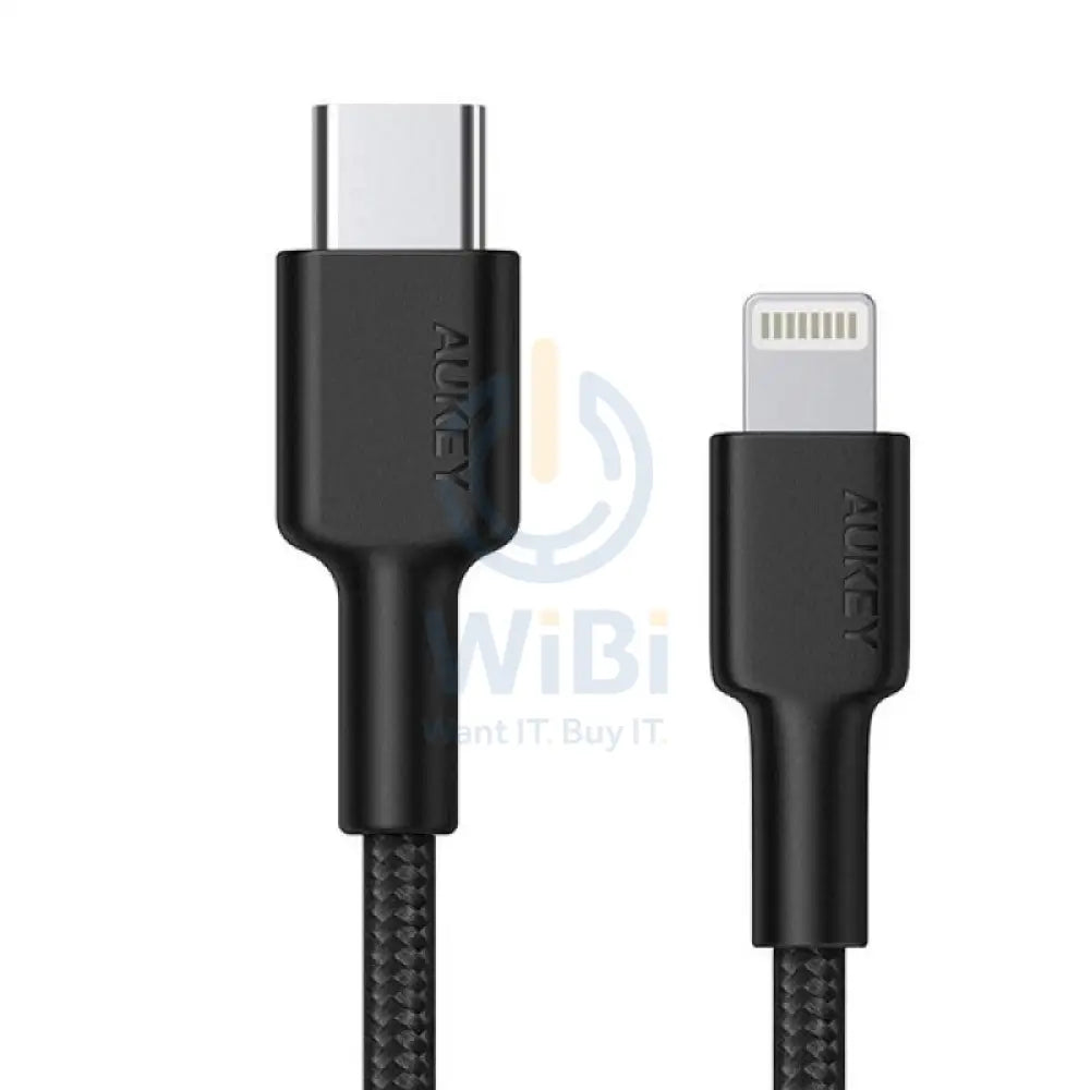 Aukey Braided USB-C to Lightning Cable 1.2 meter Black Accessories > Mobiles & Tablets > Tablets