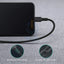 Aukey Braided USB-C to Lightning Cable 1.2 meter Black Accessories > Mobiles & Tablets > Tablets