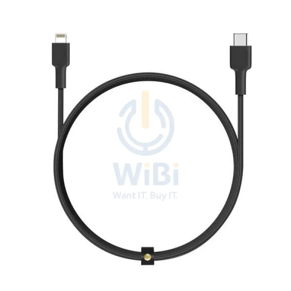 Aukey Braided USB-C to Lightning Cable 1.2 meter Black Accessories > Mobiles & Tablets > Tablets