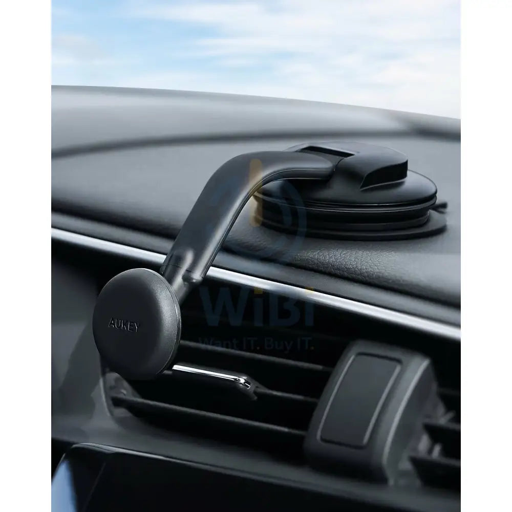 Aukey Dashboard Magnetic Phone Mount - Black Accessories > Mobiles & Tablets > Mobiles > Mobile Holder / Stands