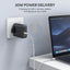 AUKEY Dual-Port Wall Charger with Dynamic Detect - 36W / USB-C / Black Accessories > Power Adapters