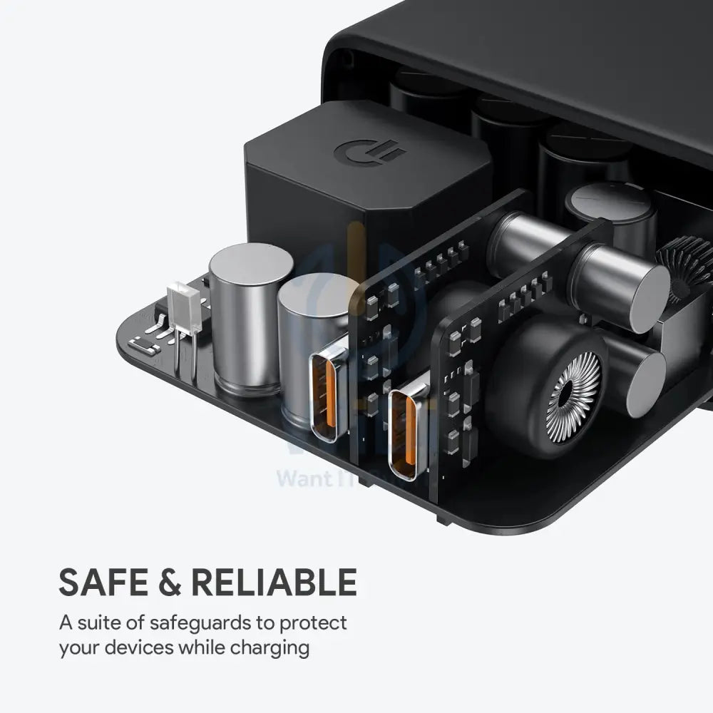 AUKEY Dual-Port Wall Charger with Dynamic Detect - 36W / USB-C / Black Accessories > Power Adapters