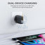 AUKEY Dual-Port Wall Charger with Dynamic Detect - 36W / USB-C / Black Accessories > Power Adapters