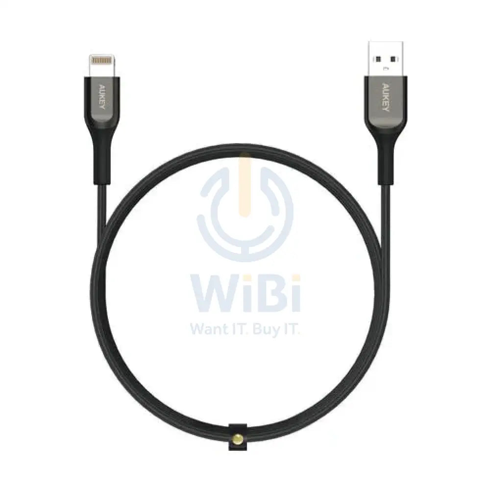 AUKEY Kevlar Core Lightning to USB-A Cable (1.2m / 3.95ft) – Black Accessories > Cables & Converters > Cables