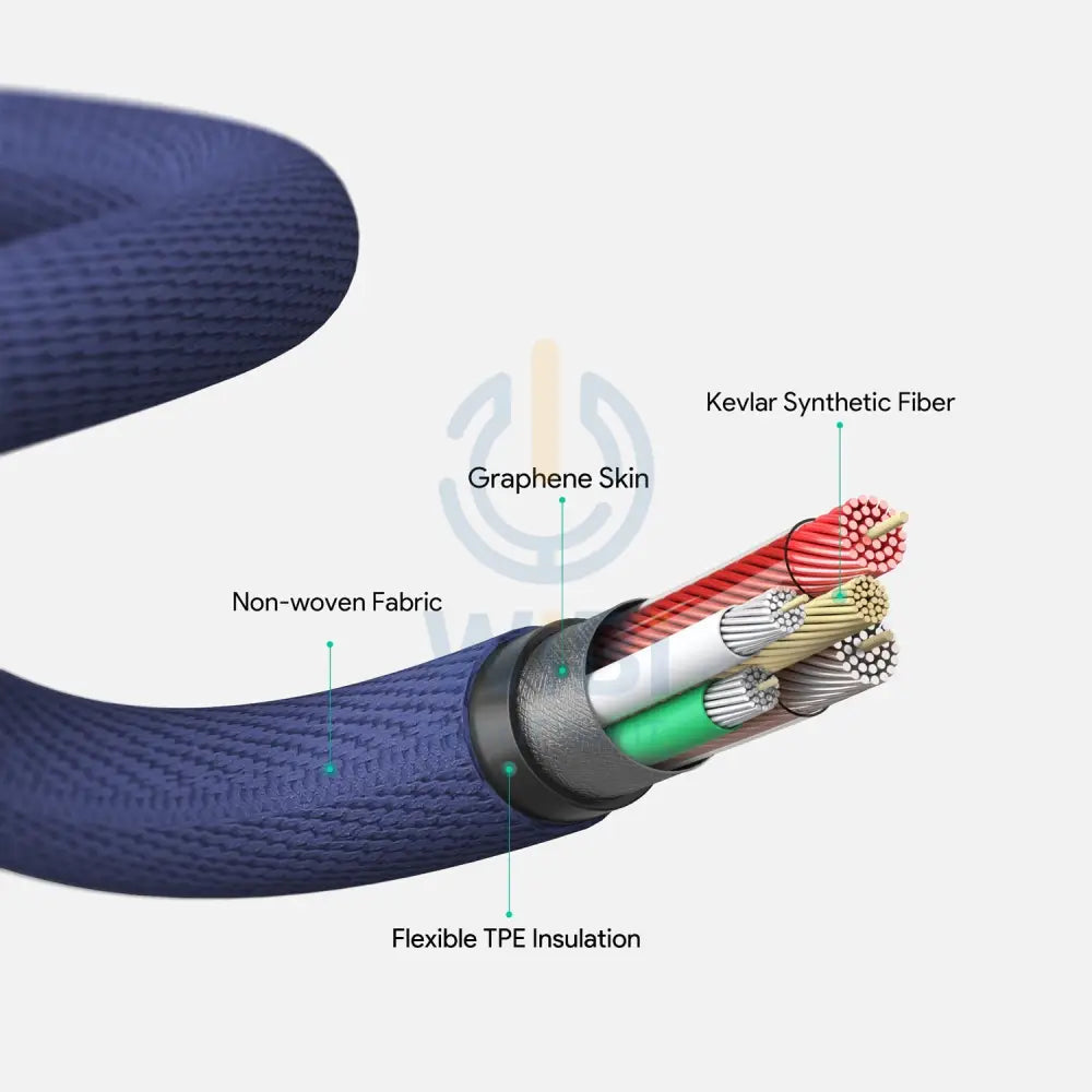 AUKEY Kevlar Core - MFI Lighting Cable / 1.2M / Blue Accessories > Cables & Converters > Cables > Offer Zone